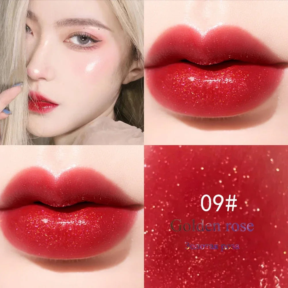 Waterproof Lip Gloss Set - High-Shine All-Day Resilience